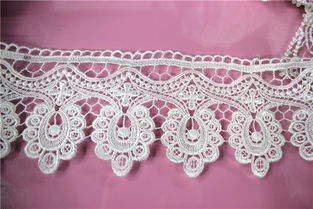 水溶滌綸鏤空蕾絲花邊新款上市 聚焦楓格花邊廠家直銷，探訪義烏國際商貿城四區輔料新趨勢